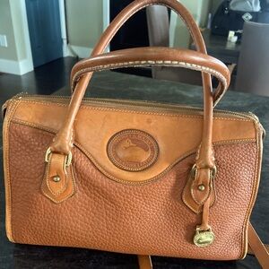 VINTAGE AUTHENTIC DOONEY & BOURKE Leather Top Handle Convertible Bag
